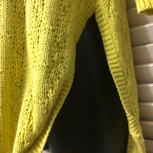Anthropologie Sparrow | Yellow Open Knit Sweater - Picture 5 of 8
